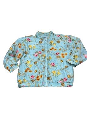 AVON Style Vintage Silk coat jacket women's size M